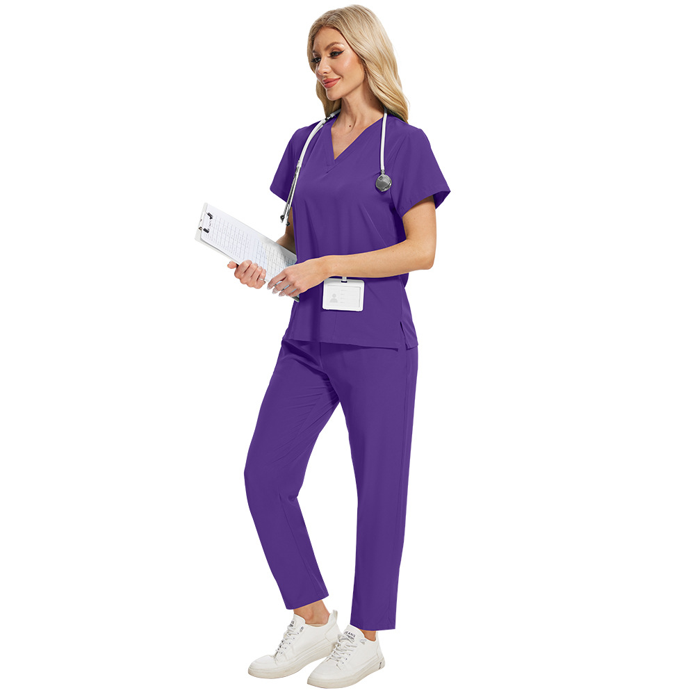 Unisex Scrub Set (Polyester/Spandex Mix) Regular Pants