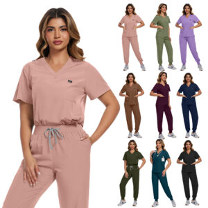 Unisex Scrub Set (Polyester/Spandex Mix) Jogger Pants